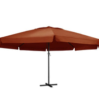 Sonnenschirm Aluminium-Mast 600 cm Terrakotta