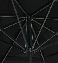 Sonnenschirm mit Aluminium-Mast 600 cm Schwarz