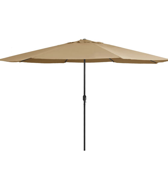 Sonnenschirm mit Metall-Mast 390 cm Taupe