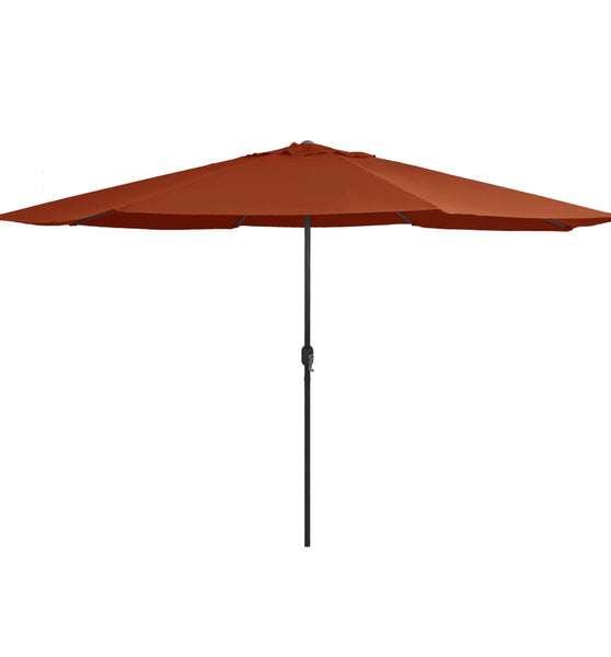 Sonnenschirm mit Metall-Mast 390 cm Terrakotta-Rot