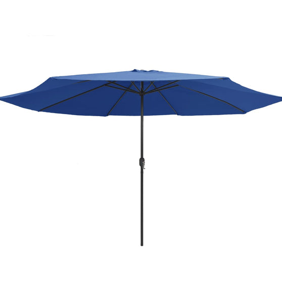 Sonnenschirm mit Metall-Mast 390 cm Azurblau