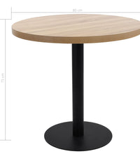 Bistrotisch Hellbraun 80 cm MDF