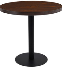 Bistrotisch Dunkelbraun 80 cm MDF
