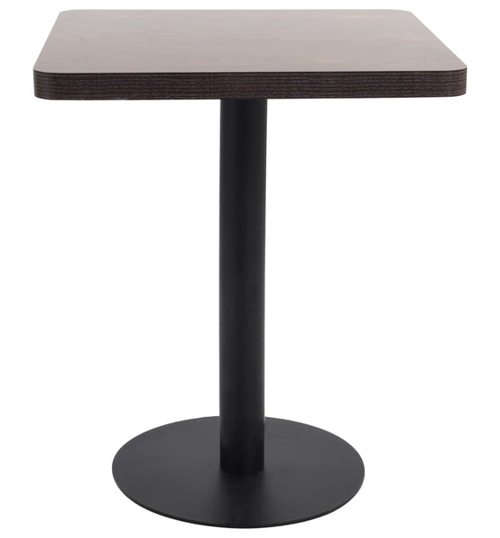 Bistrotisch Dunkelbraun 60x60 cm MDF