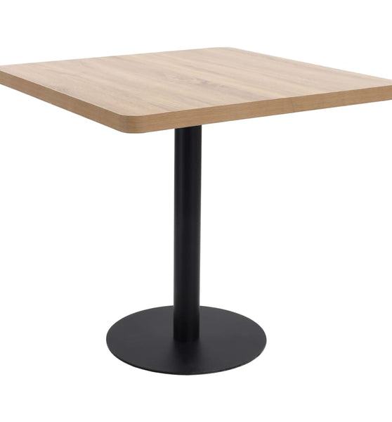 Bistrotisch Hellbraun 80x80 cm MDF