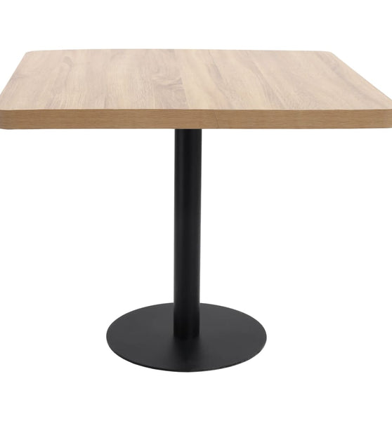 Bistrotisch Hellbraun 80x80 cm MDF