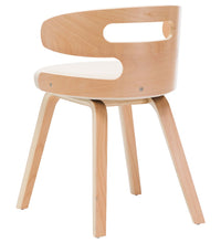 Esszimmerstühle 4 Stk. Creme Bugholz und Kunstleder