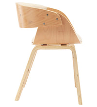 Esszimmerstühle 2 Stk. Creme Bugholz und Kunstleder