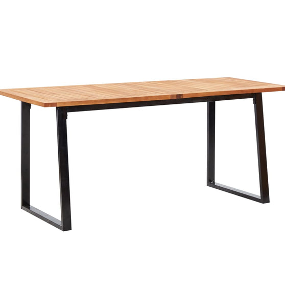 9-tlg. Garten-Essgruppe Poly Rattan und Akazienholz Grau