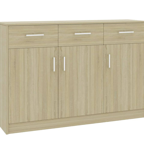 Sideboard Sonoma-Eiche 110x30x75 cm Holzwerkstoff