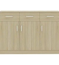 Sideboard Sonoma-Eiche 110x30x75 cm Holzwerkstoff