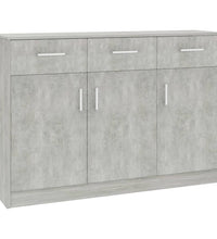 Sideboard Betongrau 110x30x75 cm Holzwerkstoff