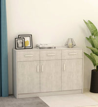 Sideboard Betongrau 110x30x75 cm Holzwerkstoff