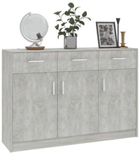 Sideboard Betongrau 110x30x75 cm Holzwerkstoff