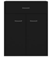 Sideboard Schwarz 60x30x75 cm Holzwerkstoff