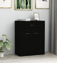 Sideboard Schwarz 60x30x75 cm Holzwerkstoff