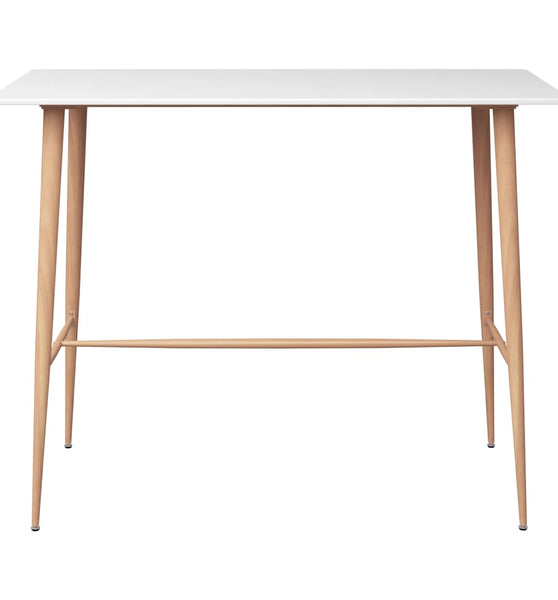 Bartisch Weiß 120x60x105 cm