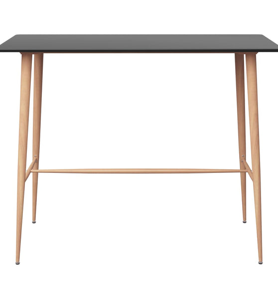 Bartisch Schwarz 120x60x105 cm