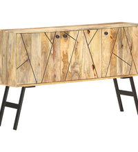 Sideboard 118x30x75 cm Massivholz Mango