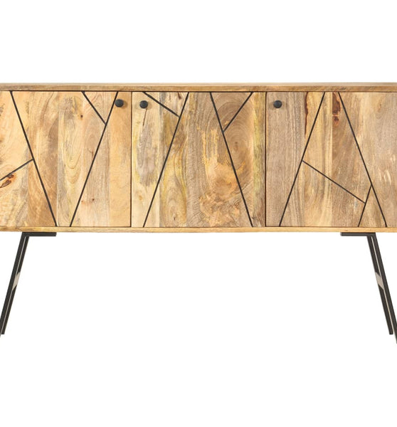 Sideboard 118x30x75 cm Massivholz Mango