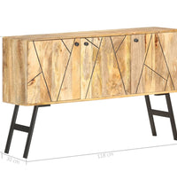 Sideboard 118x30x75 cm Massivholz Mango