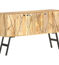 Sideboard 118x30x75 cm Massivholz Mango