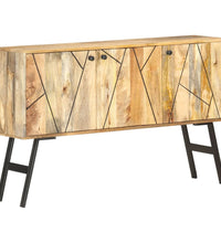 Sideboard 118x30x75 cm Massivholz Mango