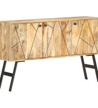 Sideboard 118x30x75 cm Massivholz Mango