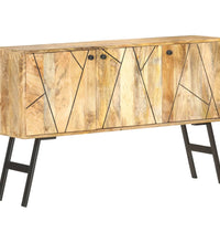 Sideboard 118x30x75 cm Massivholz Mango