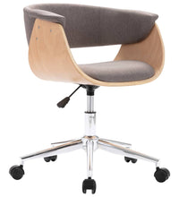 Esszimmerstuhl Drehbar Taupe Bugholz und Stoff
