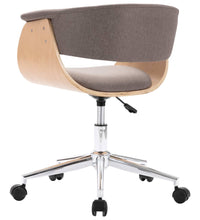 Esszimmerstuhl Drehbar Taupe Bugholz und Stoff