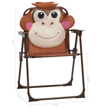 3-tlg. Garten-Bistro-Set für Kinder mit Sonnenschirm Braun