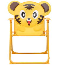 3-tlg. Garten-Bistro-Set für Kinder mit Sonnenschirm Gelb