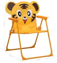 3-tlg. Garten-Bistro-Set für Kinder mit Sonnenschirm Gelb