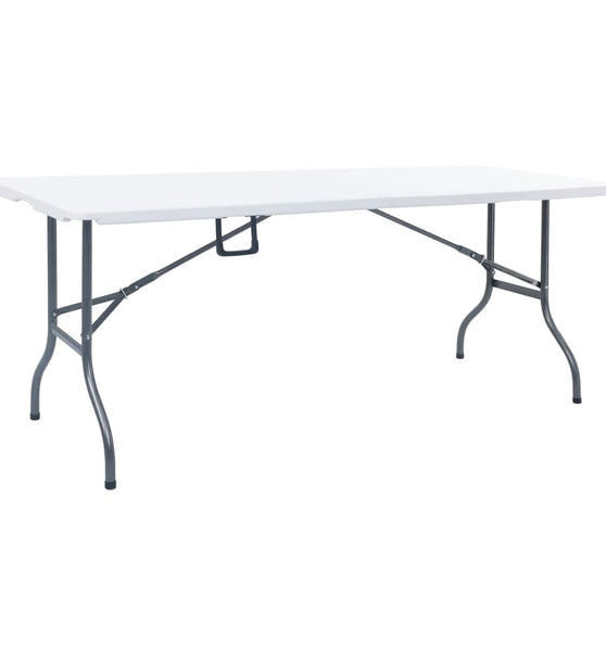 Gartentisch Klappbar Weiß 180x72x72 cm HDPE