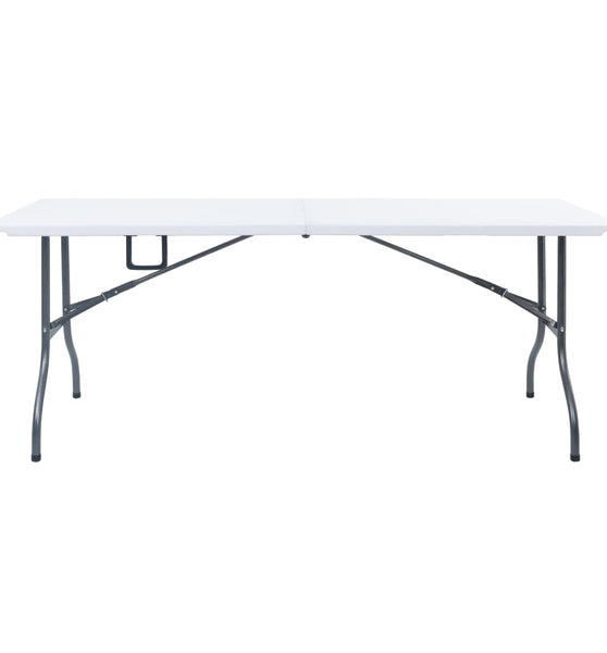 Gartentisch Klappbar Weiß 180x72x72 cm HDPE
