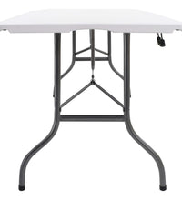 Gartentisch Klappbar Weiß 180x72x72 cm HDPE