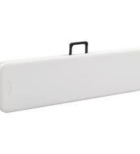 Klappbare Gartenbänke 2 Stk. 180 cm HDPE Weiß