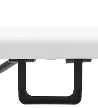 Klappbare Gartenbänke 2 Stk. 180 cm HDPE Weiß