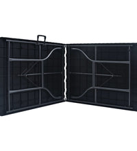 Gartentisch Klappbar Schwarz 180×75×72 cm HDPE Rattan-Optik