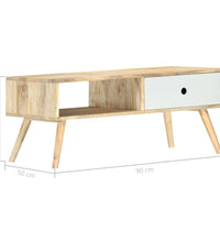 Couchtisch 90×50×40 cm Massivholz Mango