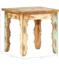 Couchtisch 40×40×40 cm Recyceltes Massivholz