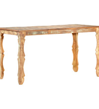 Esstisch 140×70×76 cm Recyceltes Massivholz