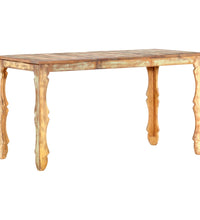 Esstisch 140×70×76 cm Recyceltes Massivholz