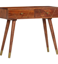 Konsolentisch 90×35×76 cm Massivholz Akazie