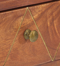Konsolentisch 90×35×76 cm Massivholz Akazie