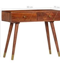 Konsolentisch 90×35×76 cm Massivholz Akazie