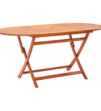 7-tlg. Garten-Essgruppe Eukalyptus Massivholz und Textilene