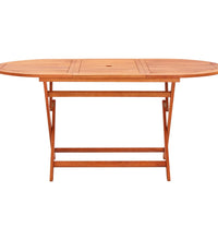 7-tlg. Garten-Essgruppe Eukalyptus Massivholz und Textilene