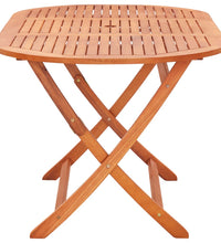 7-tlg. Garten-Essgruppe Eukalyptus Massivholz und Textilene